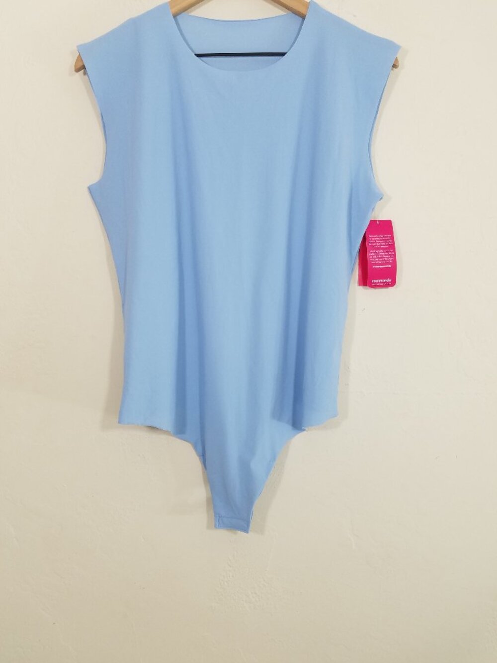 NWT Commando Classic Muscle Bodysuit Sleeveless Sky Blue Size XL
